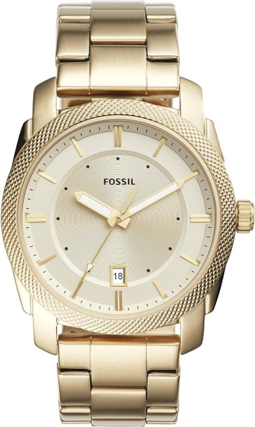 Correa de reloj Fossil FS5264 Acero inoxidable Chapado en oro 22mm